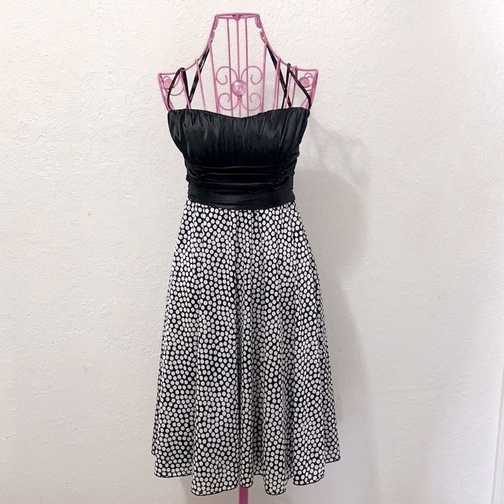XOXO black and white cocktail dress